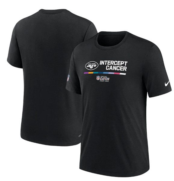 Men's New York Jets Black 2022 Crucial Catch Performance T-Shirt